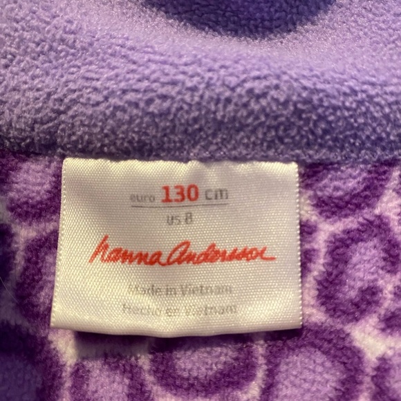 Hanna Andersson 1/4 zip up sweater size 130cm ,US 8 - Picture 4 of 4